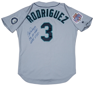 1996 Alex Rodriguez Game Used and Signed/Inscribed All Star Seattle Mariners Road Jersey (Rodriguez LOA & PSA/DNA) 